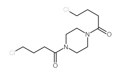4-chloro-1-[4-(4-chlorobutanoyl)piperazin-1-yl]butan-1-one结构式