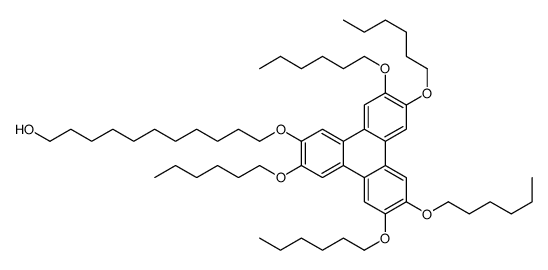 11-(3,6,7,10,11-pentahexoxytriphenylen-2-yl)oxyundecan-1-ol结构式