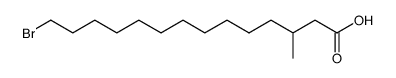 14-bromo-3-methyl-tetradecanoic acid Structure