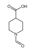 4-Piperidinecarboxylic acid, 1-formyl-, (+)- (9CI) Structure