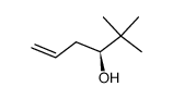 (3S)-2,2-dimethyl-5-hexen-3-ol结构式