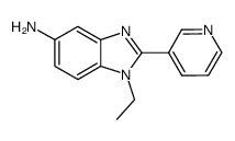 1-ethyl-2-pyridin-3-yl-1H-benzoimidazol-5-ylamine结构式