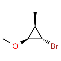 Cyclopropane, 1-bromo-2-methoxy-3-methyl-, (1R,2R,3S)-rel- (9CI)结构式