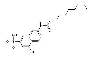7-(decanoylamino)-4-hydroxynaphthalene-2-sulfonic acid结构式