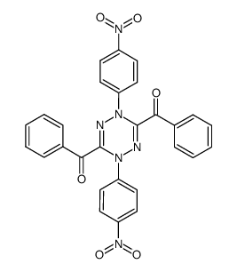 3,6-dibenzoyl-1,4-dihydro-1,4-bis-(p-nitrophenyl)-1,2,4,5-tetrazine Structure