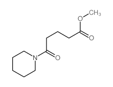 methyl 5-oxo-5-(1-piperidyl)pentanoate结构式