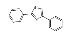 3-(4-苯基-2-噻唑基)吡啶结构式