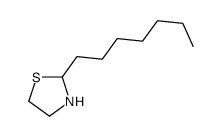 2-heptyl-1,3-thiazolidine结构式
