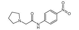 N-(4-nitrophenyl)-2-pyrrolidin-1-ylacetamide结构式