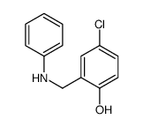 4-chloro-2-[(phenylamino)methyl]phenol结构式