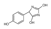 (5R)-5-(4-hydroxyphenyl)imidazolidine-2,4-dione Structure