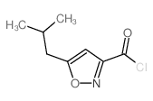3-Isoxazolecarbonyl chloride, 5-(2-methylpropyl)- (9CI) structure