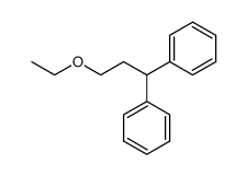 ethyl-(3,3-diphenyl-propyl)-ether结构式