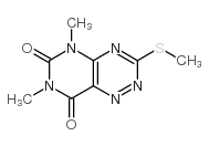 Pyrimido[4,5-e]-1,2,4-triazine-6,8(5H,7H)-dione, 5,7-dimethyl-3-(methylthio)-结构式