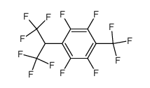 1-trifluoromethyl-2,3,5,6-tetrafluoro-4-(1,1,1,3,3,3-hexafluoro-2-propyl)benzene结构式