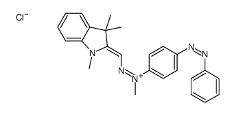 1,3,3-trimethyl-2-[[methyl[4-(phenylazo)phenyl]hydrazono]methyl]-3H-indolium chloride structure