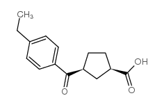 cis-3-(4-ethylbenzoyl)cyclopentane-1-carboxylic acid图片