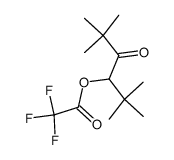 2,2,5,5-tetramethyl-4-oxohexan-3-yl 2,2,2-trifluoroacetate结构式
