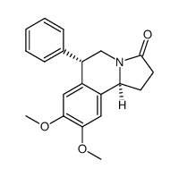 1,5,6,10bα-tetrahydro-8,9-dimethoxy-6α-phenylpyrrolo<2,1-a>isoquinolin-3(2H)-one结构式