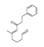 5-methyl-7-oxo-9-phenylnon-5-enal结构式