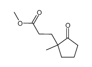 methyl 3-(1-methyl-2-oxocyclopentyl)propanoate结构式