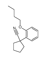 1-(2-butoxyphenyl)cyclopentane-1-carbonitrile结构式