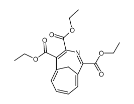 2,9,10-tricarbethoxy-3,8-methano-1-aza<10>annulene Structure