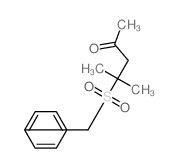 4-benzylsulfonyl-4-methyl-pentan-2-one Structure
