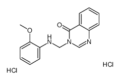 3-[(2-methoxyanilino)methyl]quinazolin-4-one,dihydrochloride Structure