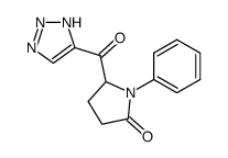 1-phenyl-4-[1,2,3-triazol-5-ylcarbonyl]pyrrolidin-2-one结构式