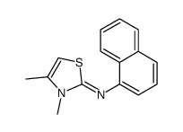 3,4-dimethyl-N-naphthalen-1-yl-1,3-thiazol-2-imine Structure