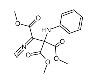 trimethyl 2-diazo-1-(phenylamino)ethane-1,1,2-tricarboxylate结构式
