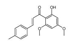 1-(2-hydroxy-4,6-dimethoxyphenyl)-3-(4-methylphenyl)prop-2-en-1-one结构式