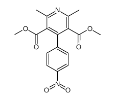 2,6-dimethyl-4-(4'-nitrophenyl)-3,5-pyridinedicarboxylic acid dimethyl ester Structure
