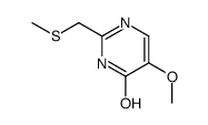 5-methoxy-2-(methylsulfanylmethyl)-1H-pyrimidin-6-one结构式