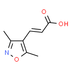 2-Propenoicacid,3-(3,5-dimethyl-4-isoxazolyl)-(9CI) structure