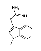 Carbamimidothioic acid, 1-methyl-1H-indol-3-yl ester (9CI) structure