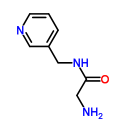 2-amino-N-(pyridin-3-ylmethyl)acetamide结构式