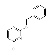 2-benzylsulfanyl-4-chloro-pyrimidine structure