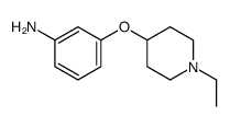Benzenamine, 3-[(1-ethyl-4-piperidinyl)oxy]- (9CI) Structure