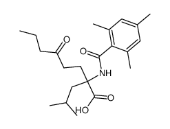 N-Mesitoyl-α-(3-oxohexy)leucin结构式