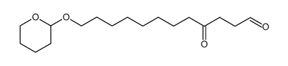 4-oxo-12-((tetrahydro-2H-pyran-2-yl)oxy)dodecanal结构式
