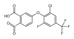 5-[2-chloro-6-fluoro-4-(trifluoromethyl)phenoxy]-2-nitrobenzoic acid Structure