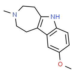 Azepino[4,5-b]indole,1,2,3,4,5,6-hexahydro-9-methoxy-3-methyl-(8CI) structure