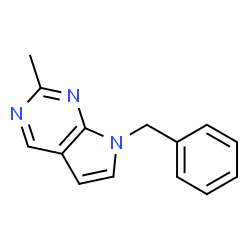 7H-Pyrrolo[2,3-d]pyrimidine,7-benzyl-2-methyl-(8CI) structure