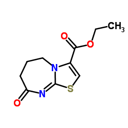 8-Oxo-5,6,7,8-tetrahydro-thiazolo[3,2-a][1,3]diazepine-3-carboxylicacidmethyl ester structure