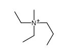 diethyl-methyl-propylazanium Structure