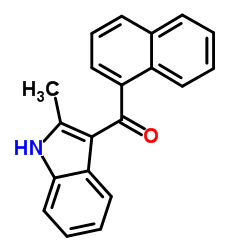 (2-Methyl-1H-indol-3-yl)(1-naphthyl)methanone Structure