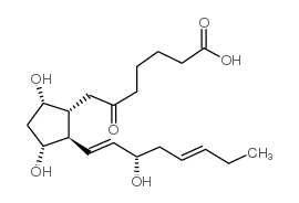 6-oxo-9alpha,11alpha,15s-trihydroxy-prosta-13e,17z-dien-1-oic acid结构式