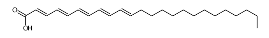 (2E,4E,6E,8E,10E)-Tetracosa-2,4,6,8,10-Pentaenoic Acid Structure